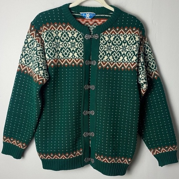 Norsewear Sweaters - Norsewear Wool Cardigan Sweater Pewter Clasp Nordic Womens Medium New Zealand